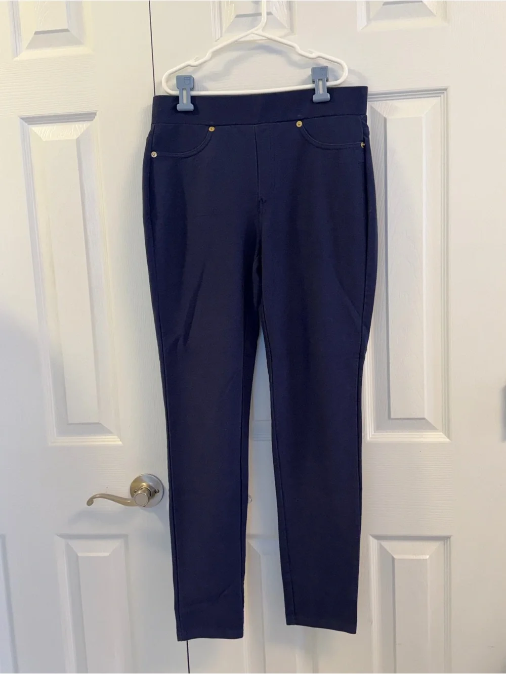 Michael Kors Navy Blue Stretch Pants Size M